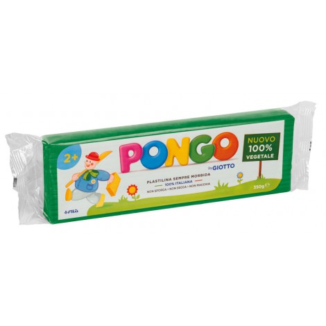 Pongo – Plastilina a base di cera e cariche minerali, senza glutine, non essicca 350gr colore verde