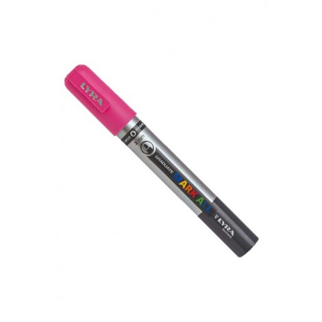 Mark All - Marcatore permanente con inchiostro a base d`acqua tratto 2mm colore rosa - Prezzo singolo, ord. minimo 6pz