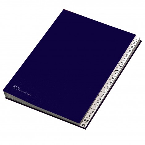 Fraschini Classificatore alfabetico A/Z, formato 24x34cm colore blu - 1pz