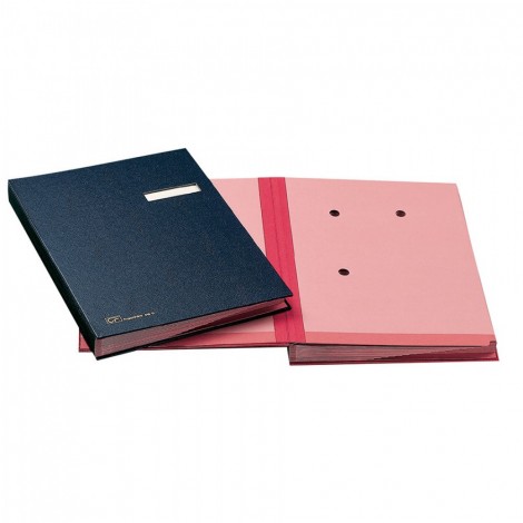 Fraschini 614-D Libro firma, formato 24x34cm, 18 intercalari rinforzati colore blu - 1pz