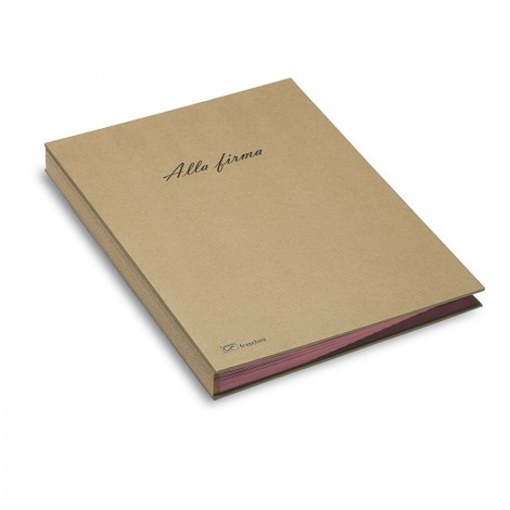 Fraschini 618 ECO - Libro firma, formato 24x34cm, 18 intercalari rinforzati colore avana - 1pz