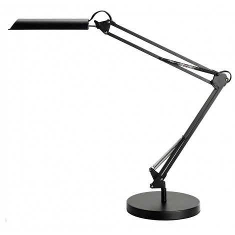 Lampada a led SWINGO, da scrivania, con 2 snodi e testa regolabile (morsetto di fissaggio incluso), led 11W integrato e non sostituibile, ideale per ufficio