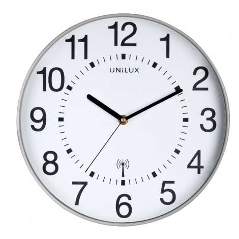 Orologio da parete WAVE, 30cm, funzionamento con batteria AA inclusa, radiocontrollato