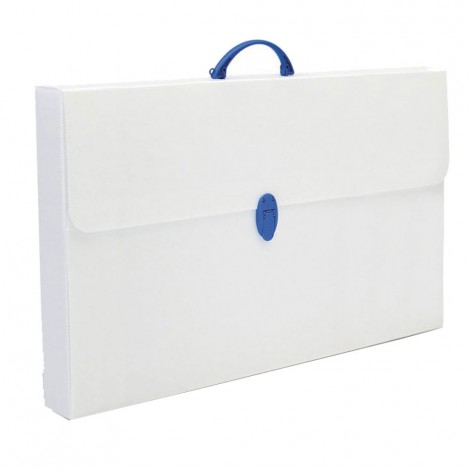 Valigetta polionda 36,5x56,5x3,5cm, 1 chiusura colore assortito