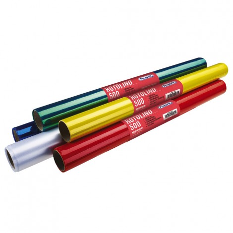 Rotolo per foderine - Rotolo PE 60my, finitura a buccia d`arancia, formato 300m x45cm colore trasparente