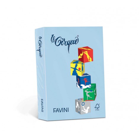 Favini Le Cirque - Carta A3, 500fg colore azzurro  - 1pz