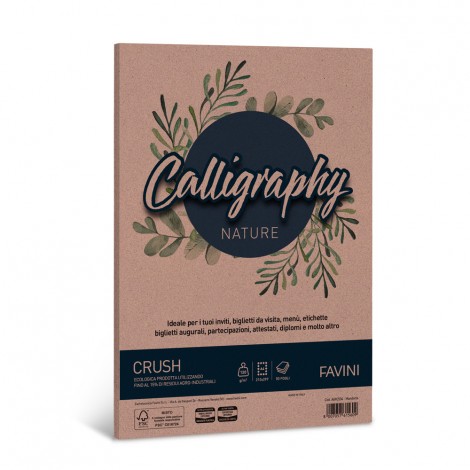 Calligraphy - Carta nature A4 - Carta colore mandorla, A4, 50 fogli, 120gr - 1pz