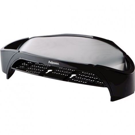 Supporto per monitor con cassetta portacorrispondenza e due piedini portaoggetti, sostiene fino a 10kg, 3 regolazioni d`altezza - 1pz