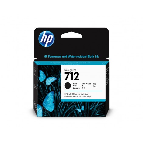 N712 cartuccia XL nero per HP DESIGNJET T 210 (80ml) 1pz