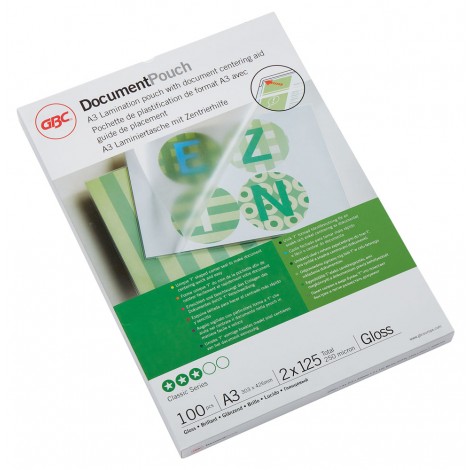 GBC Pouches A3, finitura lucida, 125 micron - 1conf.