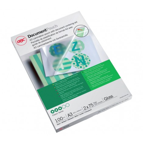 GBC Pouches A3, finitura lucida, 75 micron - 1conf.