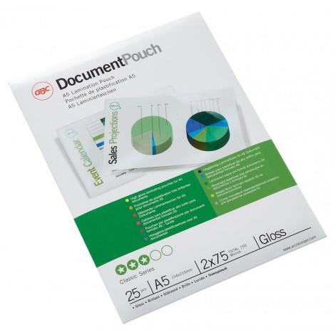 GBC Pouches A5, finitura lucida, 75 micron - 1conf.
