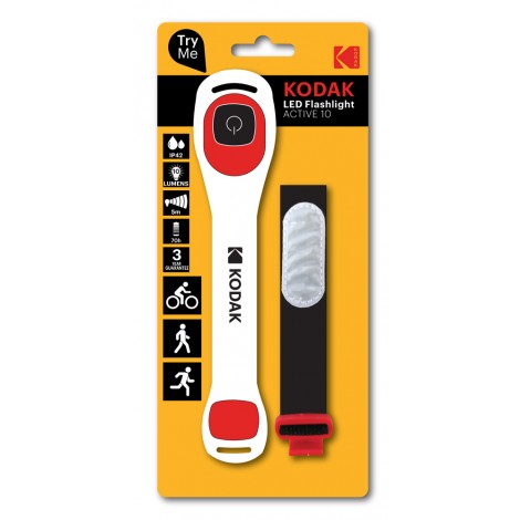 Torcia Active ACTIVE 10 - Torcia progettata per colore che desiderano una maggiore visibilita`, in particolare in bassa luce o di notte. Le due modalita` di luce (costante o strobo), soo caratteristiche utili per escursionisti, corridori, per fare sport all`aperto o per feste. Ha un cinturino in modo che possa essere indossata o fissata a zaini o altro. 10 lumens, 5m, 70h, 3 anni di garanzia