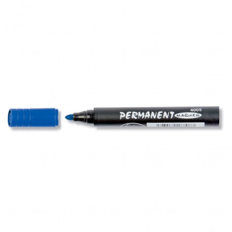 Kohinoor Office - Marcatore permanente con inchiostro a base d`alcool tratto 2,5mm colore blu - Prezzo singolo, ord. minimo 10pz