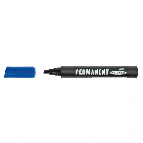 Kohinoor Office – Marcatore permanente con inchiostro a base d`alcool tratto 1-5mm colore blu  - Prezzo singolo, ord. minimo 10pz