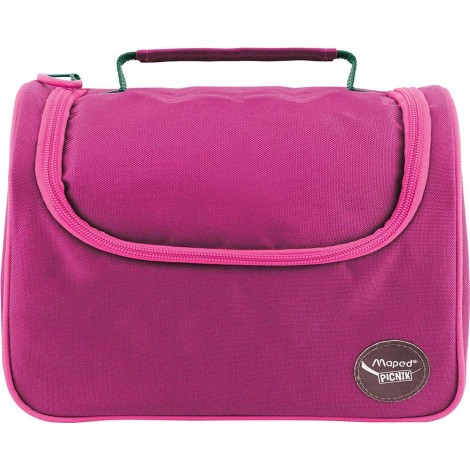 Zainetto porta vivande ORIGINS, capace di contenere una lunch box da 1,4l ed una borraccia da 430ml, alta protezione per alimenti sempre freschi, dimensioni 250x160x210mm colore rosa
