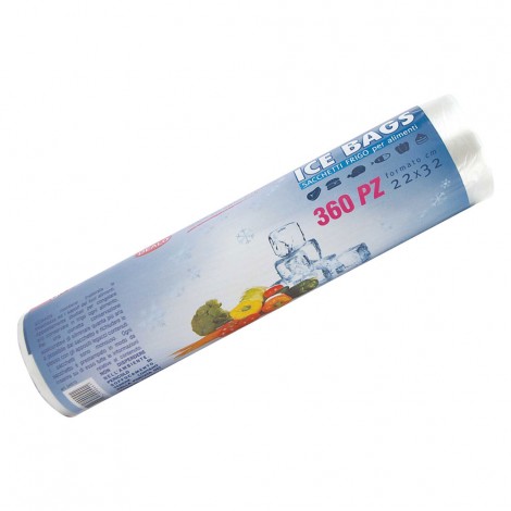 Sacchetti gelo, rotolo da 360 pezzi, dimensioni 22x32cm