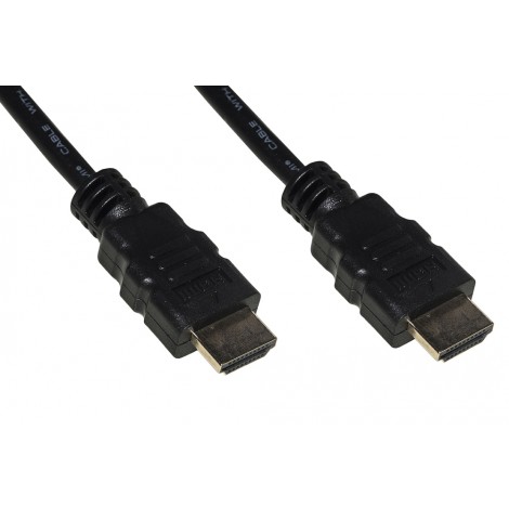Cavo video HDMI 2.0 4/2K 60hz con ethernet, 3D 10m - Cavo HDMI schermato 4/2K 60 Hz (Supporta HDMI 2.0) Ultra HD UHD e 3D con supporto Ethernet +18Gbps, conduttori in rame e contatti dorati.