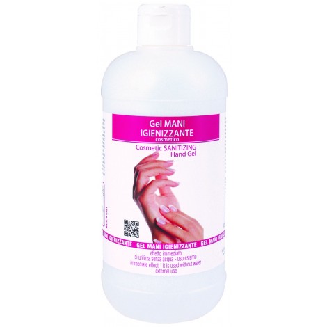 Beauty Office Gel igienizzante mani, incolore, odore caratteristico, con erogatore flip top, effetto immediato, utilizzo senza acqua, non unge e non appiccica 500ml