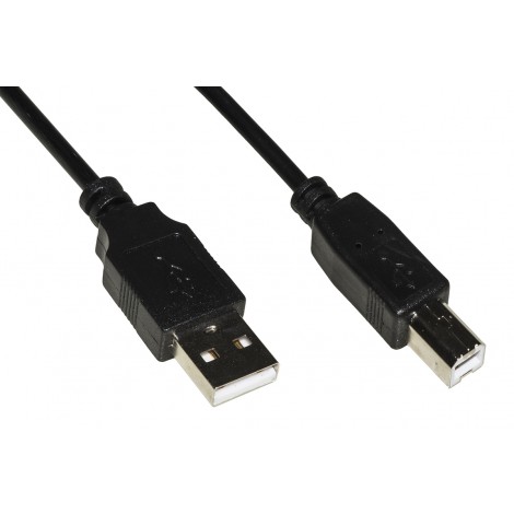 Cavo USB 2.0 connettori A-B 1,8m - Cavi per connessione PC - Periferica USB. I conduttori sono in rame, questo assicura un collegamento più stabile e una maggiore velocità di scambio dati, rispetto ad altri materiali.