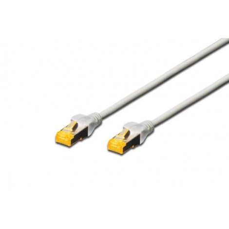 Cavo rete S-FTP cat.6A LSZH 1m - Cavo di rete ethernet 4x2 AWG 26/7 doppia schermatura e LSZH, con 2 connettori RJ45 8 poli, lunghezza 1mt colore grigio - 1pz