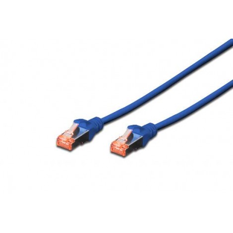 Cavo rete S-FTP cat.6 LSZH 10mt - Cavo di rete ethernet 4 x 2 AWG 27/7 doppia schermatura LSZH, con 2 connettori RJ45 8 poli, lunghezza 10mt - 1pz