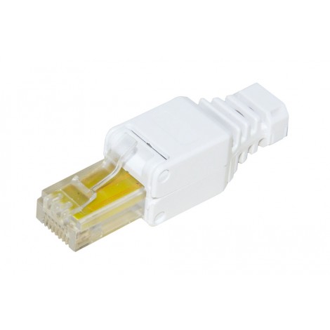 Connettore RJ45 per reti cat 5E UTP tooless, adatto per cavi solidi e flessibili - 1pz