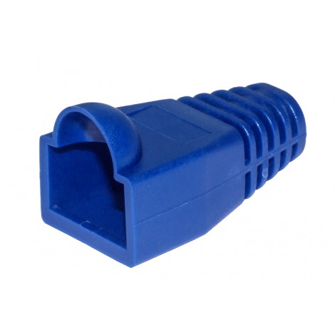 Copriconnettori in gomma con protezione per la linguetta adatti per cavi cat 5e/6 colore blu