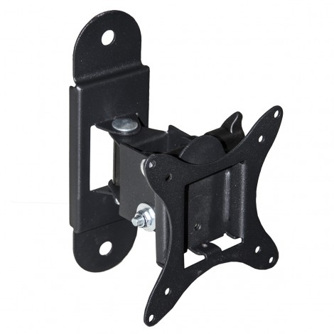Link Supporto da parete per TV/Monitor 13-37" - Supporto regolabile per TV/monitor orientabile con capacità massima 15kg, si estende dal muro fino a 100mm, VESA fino a 100x100