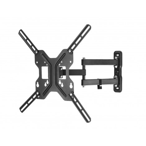 Link Supporto da parete per TV/Monitor 25-50" 3 snodi - Supporto regolabile per TV/monitor con capacità massima 25kg, si estende dal muro fino a 406mm, VESA fino a 400x400 - 1PZ