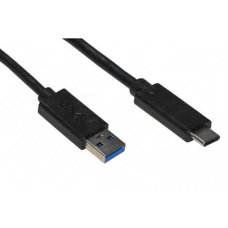 Link Cavo USB 3.0 -USB tipo C 1,8m - Cavi per collegare i dispositivi esterni USB con presa USB tipo C, reversibile, si può inserire in entrambi i modi. Velocità di trasferimento dati fino a 5 Gbps, lunghezza 1,8m - 1pz