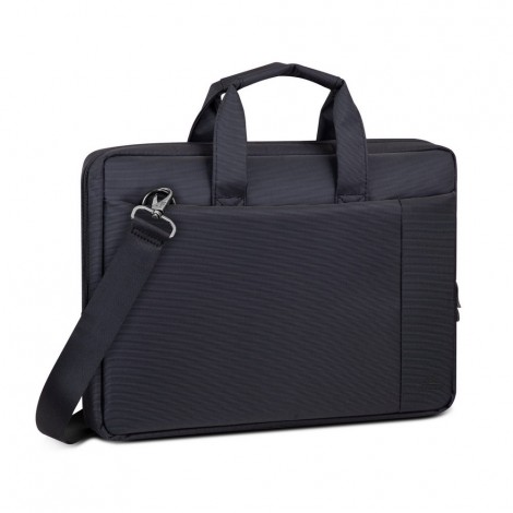 Rivacase Central Borsa per notebook fino a 15,6", in poliestere, con maniglia e cinghia a tracolla, composta da scomparto notebook, tasca esterna e tasca frontale, dimensioni esterne 395x295x70mm