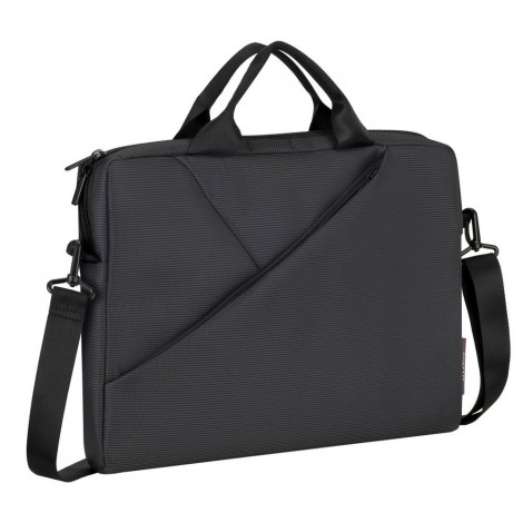 TIVOLI - Borsa per notebook fino a 13,3", impermeabile, poliestere, con maniglia e cinghia a tracolla, comsposta da scomparto notebook, scomparto con due sezioni e tasca esterna, dimensioni esterne 345x250x40mm colore nero