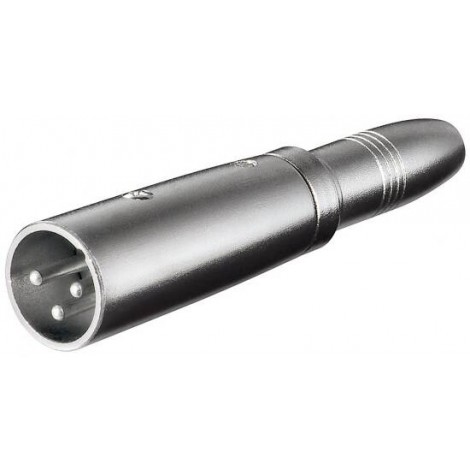 Adattatore XLR 3 poli maschio - JACK 6,35mm femmina - 1pz