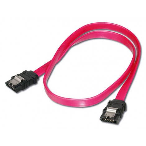 Cavo flat SATA III 6.0 Gbit/s con clip in metallo da 0,75m - 1pz
