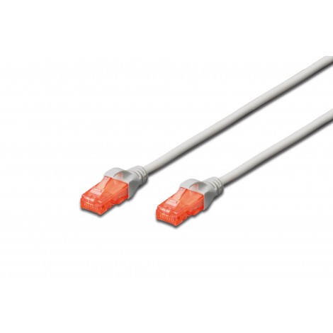 Digitus Cavo rete UTP CAT.6 LSZH 15mt - Cavo di rete ethernet 4 x 2 AWG 26/7 non schermato LSZH, con 2 connettori RJ45 8 poli, lunghezza 15mt - 1pz