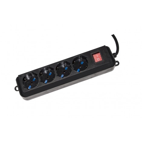 Link Multipresa 4 prese universali ita/schuko 10/16 a - spina 16 a con interruttore, lunghezza cavo 1,5mt - 1pz