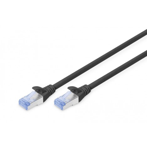 Cavo rete F/UTP categ. 5 schermato 1m - Cavo di rete ethernet 4x2 AWG 26/7 con 2 connettori schermati RJ45 8 poli, lunghezza 1mt - 1pz