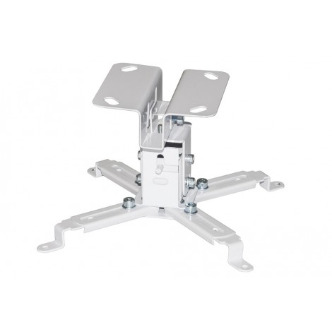 Supporto da soffitto per proiettori - Supporto universale da soffitto per proiettori con capacità massima 15kg, orientabile in molte posizioni, con 4 staffe di aggancio regolabili forate che lo rendono adatto alla maggior parte dei videoproiettori - 1pz
