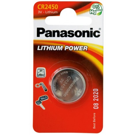 Batteria al litio CR2450 3V, in blister - 1pz