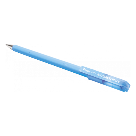 Super B – Penna a sfera ANTIBATTERICA, punta 0,7mm, fusto e cappuccio trattati agli ioni d`argento colore nero – Prezzo singolo, ord. minimo 12pz