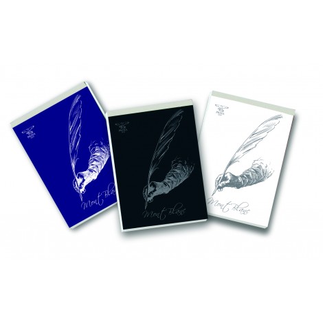 Pigna Montblanc - Blocco a punto metallico, 70 fogli, copertina patinata 115gr A4 1R righe - Prezzo singolo, ord. minimo 10pz