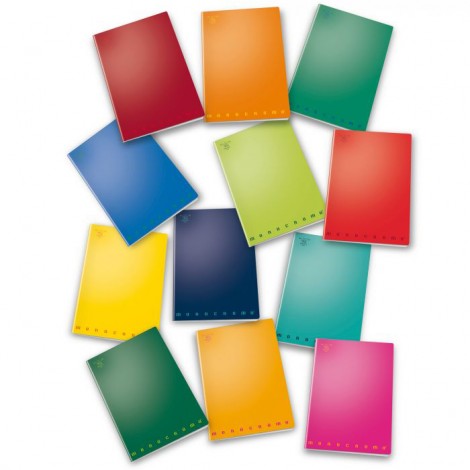 Monocromo - Maxi quaderno - Punto metallico e copertina plastificata lucida CO Commerciale A4 - Prezzo singolo, ord. minimo 10pz
