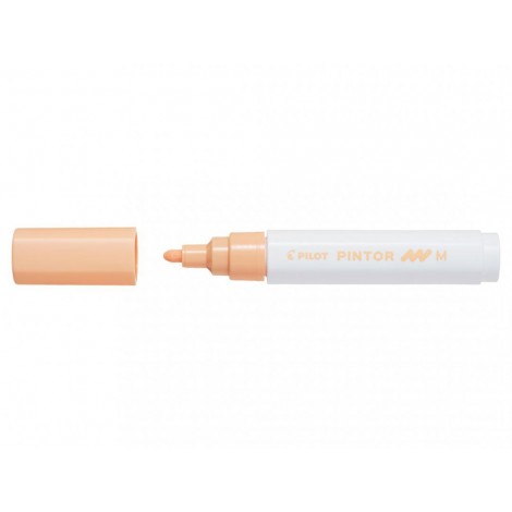 Pilot Pintor Pastel – Marcatore permanente con inchiostro pigmentato opaco a base d`acqua, punta 4,5mm tratto 1,5-2,2mm colore arancione chiaro – Prezzo singolo, ord. minimo 6pz