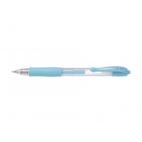 BL-G2-7 - Penna roller con inchiostro gel, livello d`nchiostro visibile, grip ergonomico, punta 0,7mm colore celeste - Prezzo singolo, ord. minimo 12pz
