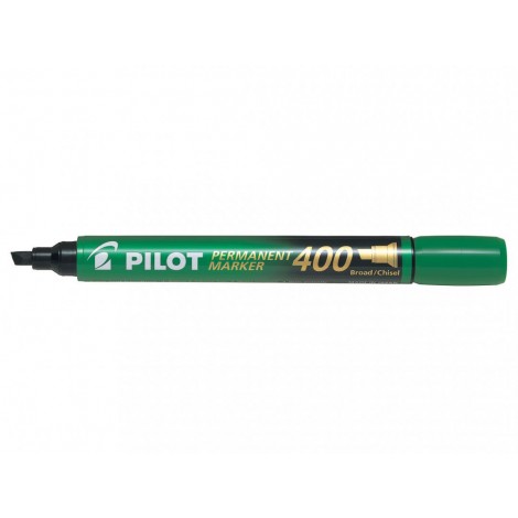 Marker 400 - Marcatore permanente con inchiostro a base d`alcool ultra resistente, fusto in plastica e punta da 4,5mm colore verde - Prezzo singolo, ord. minimo 12pz