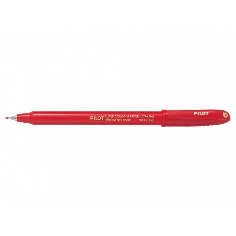 SCAN-UF – Marcatore permanente con inchiostro a base d`alcool, supporto della punta in metallo, punta in fibra da 1mm colore rosso - Prezzo singolo, ord. minimo 12pz