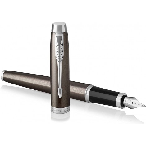 IM Dark Espresso CT - Penna stilografica ad inchiostro liquido, scatola regalo inclusa colore blu