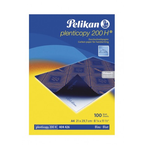 Plenticopy - Carta carbone A4, 21x29,7cm, 100 fogli colore blu - 1pz