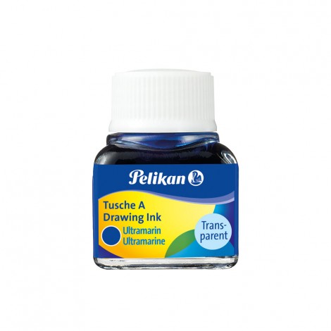 Inchiostro di China 523, resistente all`acqua e allo strofinamento 10ml colore blu oltremare